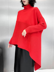 Luxury Oversized Asymmetric Knit