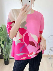 Truly Plissé Floral Blouse Top