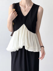 Luxury Peplum Top & Long Skirt Set