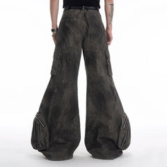 Men's Oversized Streetwear Baggy Cargo Jeans