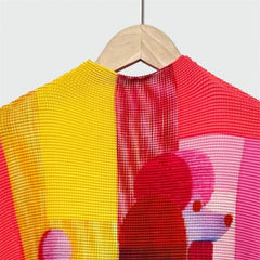 Pleated High-Stretch Ribbed Top