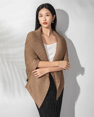 Signature Fluid Pleats Cardigan
