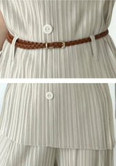 Luxe Pleated Top & Palazzo Pants