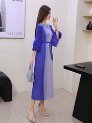 Luxury Formal Plissé Dress