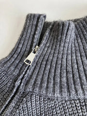 Luxury Ribbed Side-Zip Knit
