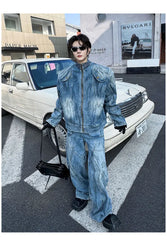 Men's 2 Piece Iconic Retro Streetwear Denim Set