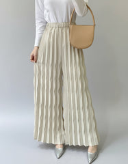 Luxury High-Waist Plissé Pants
