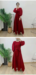 Truly Pleated Loose Long Dress