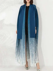 Luxury Pleated Travel Cardigan Coat