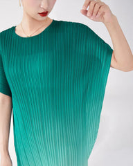 Travel Plissé Ombre Dress