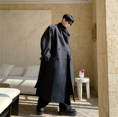 Men's Luxurious Oversized Long Wool Coat