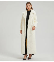 Women's Elegant Fluffy Faux Fur Long Coat