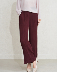 Pleated Wide-Leg Trousers