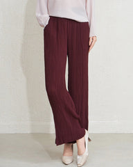 Elegant Pleated Pull-On Pants