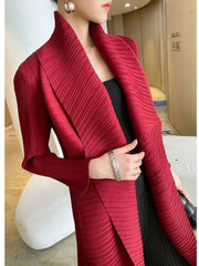 Elegant Pleats Formal Coat