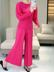 Luxe Pleated Blouse & Palazzo Pant