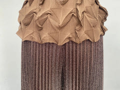 Pleated Ruffled Top & Wide Leg Pants