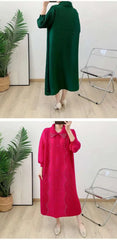 Luxury Plissé Oversized Dress