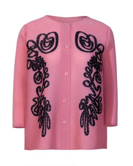 Luxury Pleated 3/4 Sleeve Blouse