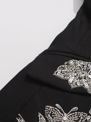 Sequin Applique Formal Blazer