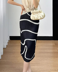 Luxury Pleated Midi Skirt