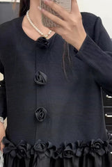 Luxury Pleated Cardigan
