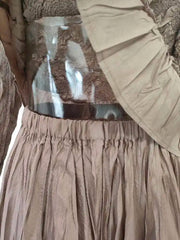 2-Piece Crinkled Pleats Skirt Set