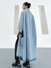 Oversized Avant-Garde Denim Coat