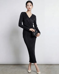 Elegant Pleated Top & Skirt Set