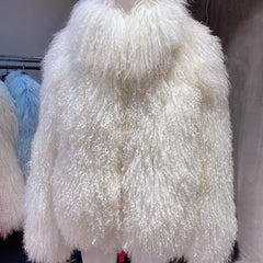 Premium Real Lamb Shearling Coat