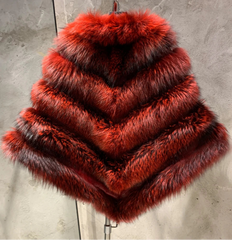 Couture Fox Fur Cape