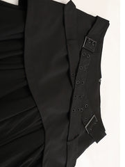 Luxury Buckle Tulle Long Skirt