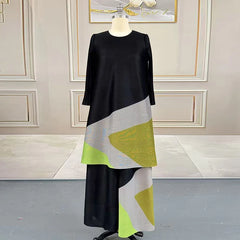 Oversized Pleated Tunic & Palazzo Set