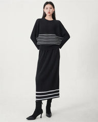 Zero-Crease Pleated Skirt Set