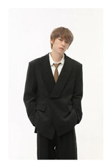 Men's Corduroy Blazer & Baggy Pants 2-Piece Set