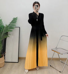 Plissé Ombre Lightweight Coat