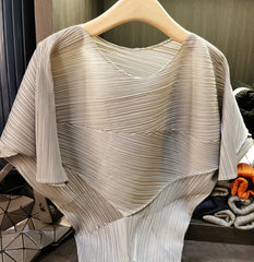 Luxury Sculptural Pleated Top