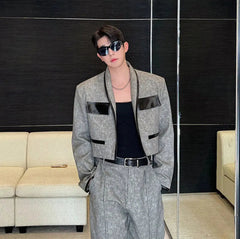 Couture Men's Crop Jacket & Wide Leg Pant