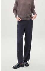 Premium Plissé Wide-Leg Trousers