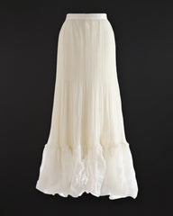 Pleated Chiffon Tulle Skirt