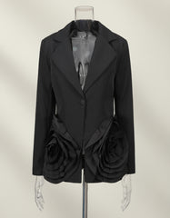 Luxury 3D Floral Blazer