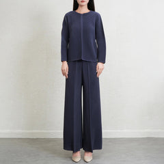 Luxury Pleated Top & Wide Leg Pant