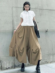Avant-Garde Wide Leg Trousers
