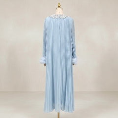 Formal Luxury Diamond Plissé Dress