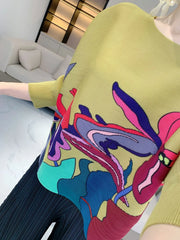 Luxury Travel Wear Plissé Top