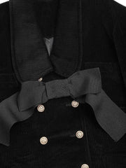Luxury Corduroy Bow Jacket
