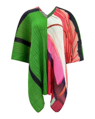 Geometric Pleated Tunic Top
