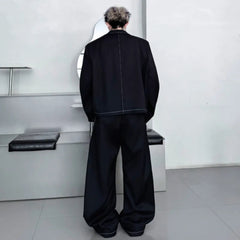 Men's Luxury Denim Blazer Pants Set