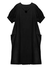 Premium Oversized A-Line Dress with Modern Drape
