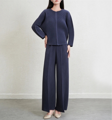 Luxury Pleated Top & Wide Leg Pant